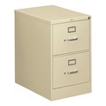 Hon 18-1/4" W 2 Drawer File Cabinet, Putty, Legal H312C.P.L